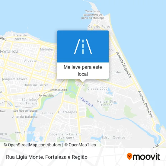 Rua Ligia Monte mapa