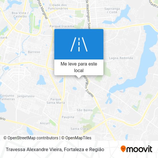 Travessa Alexandre Vieira mapa