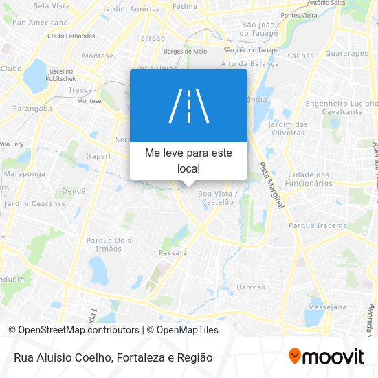 Rua Aluisio Coelho mapa
