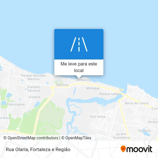 Rua Olaria mapa