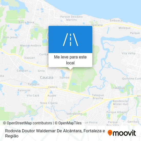 Rodovia Doutor Waldemar De Alcântara mapa