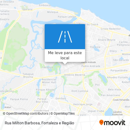 Rua Milton Barbosa mapa