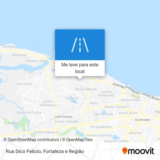 Rua Dico Felicio mapa