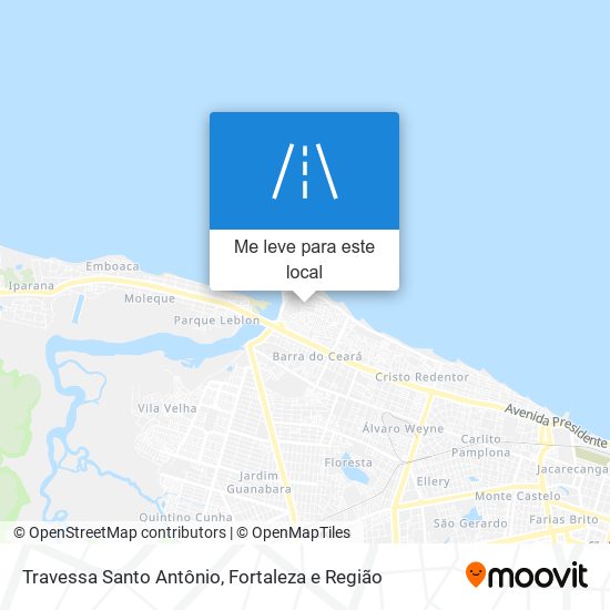 Travessa Santo Antônio mapa