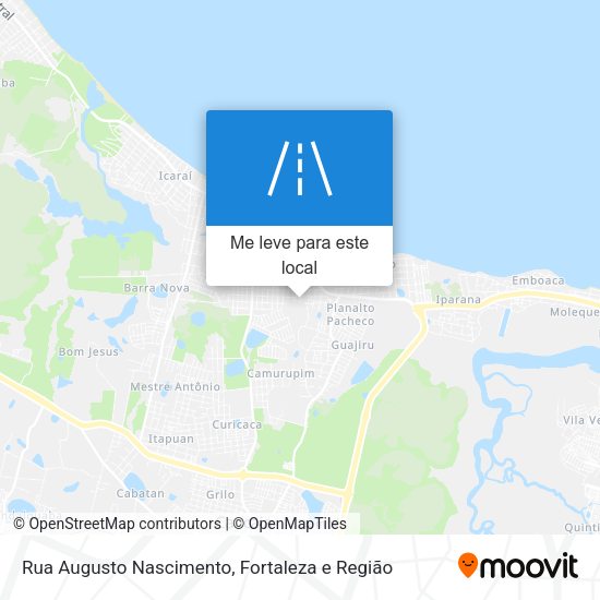 Rua Augusto Nascimento mapa