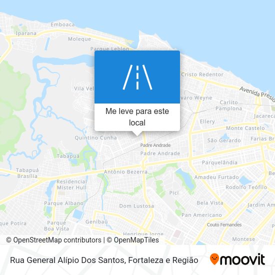 Rua General Alípio Dos Santos mapa