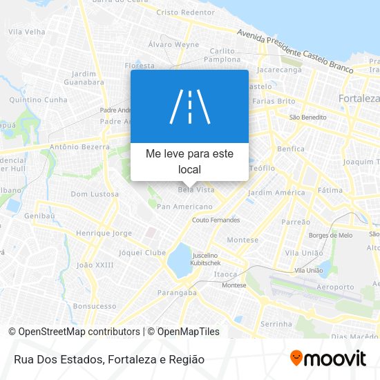 Rua Dos Estados mapa
