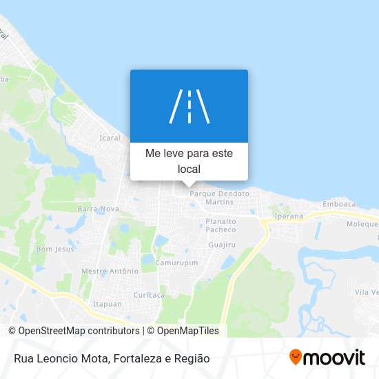 Rua Leoncio Mota mapa