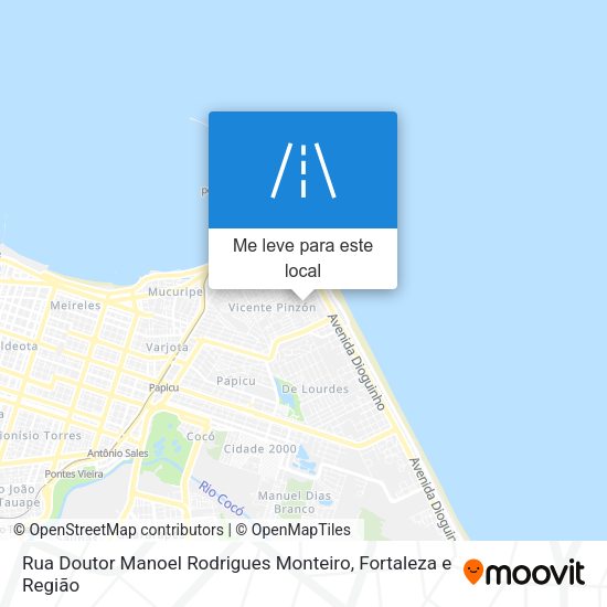 Rua Doutor Manoel Rodrigues Monteiro mapa