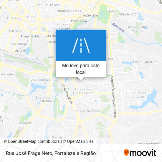 Rua José Fraga Neto mapa
