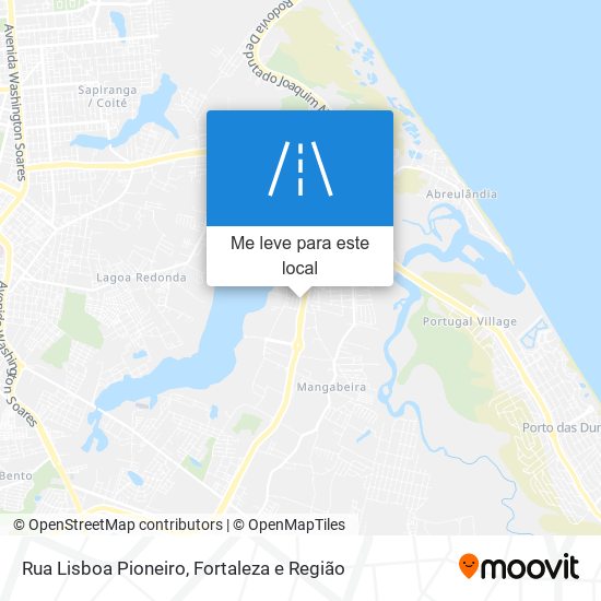 Rua Lisboa Pioneiro mapa