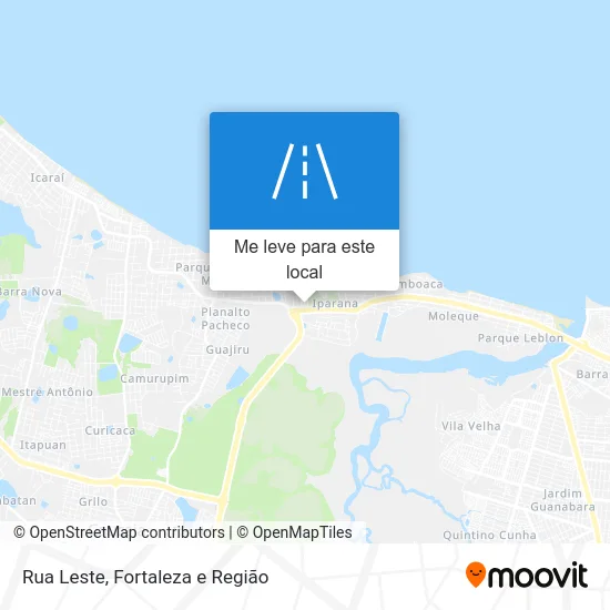 Rua Leste mapa