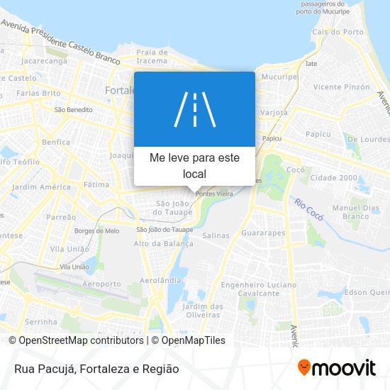 Rua Pacujá mapa