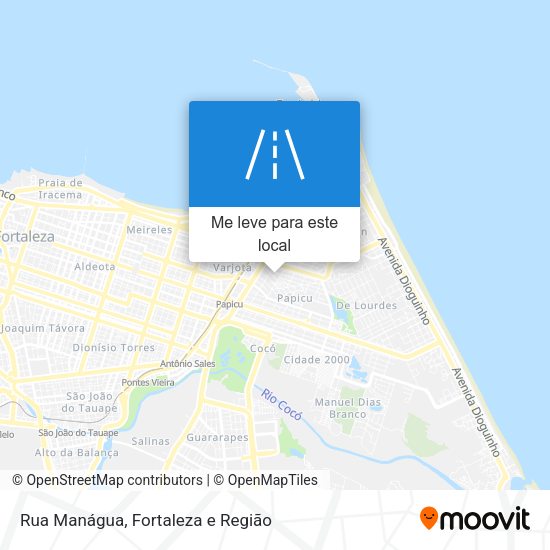 Rua Manágua mapa