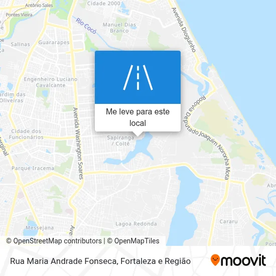 Rua Maria Andrade Fonseca mapa