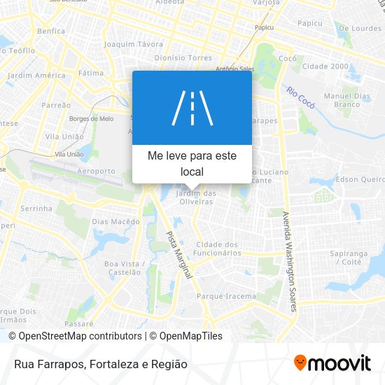 Rua Farrapos mapa
