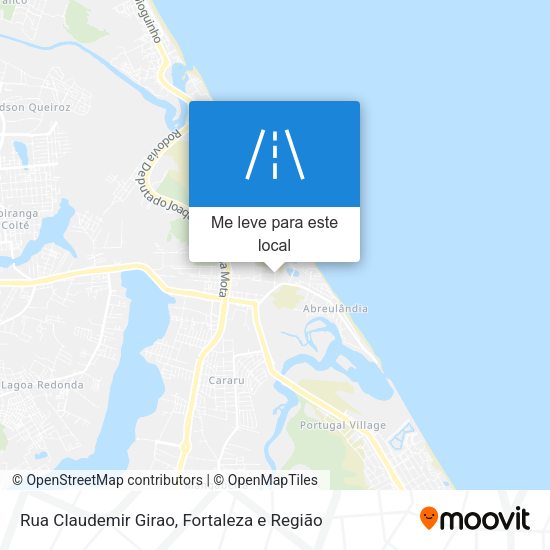 Rua Claudemir Girao mapa