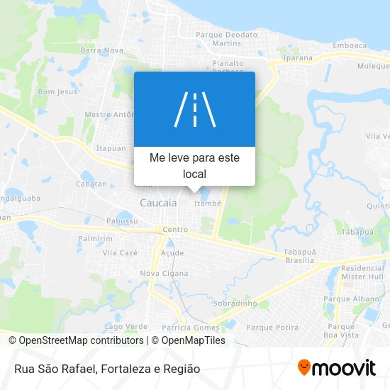 Rua São Rafael mapa
