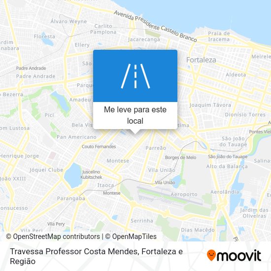 Travessa Professor Costa Mendes mapa