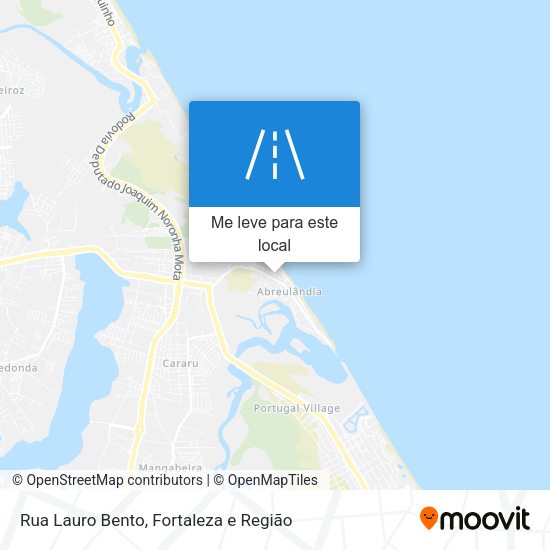 Rua Lauro Bento mapa
