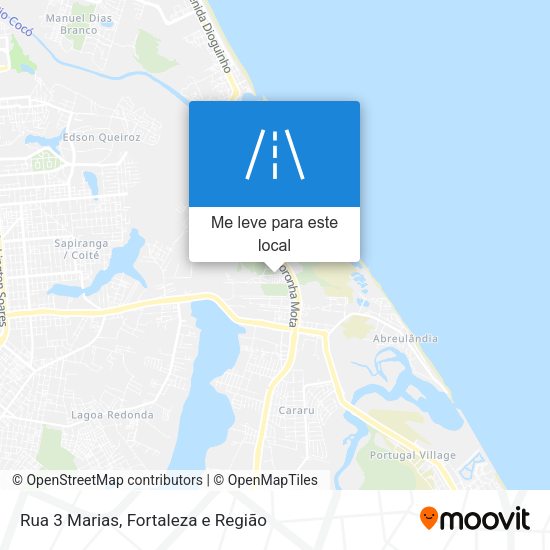 Rua 3 Marias mapa