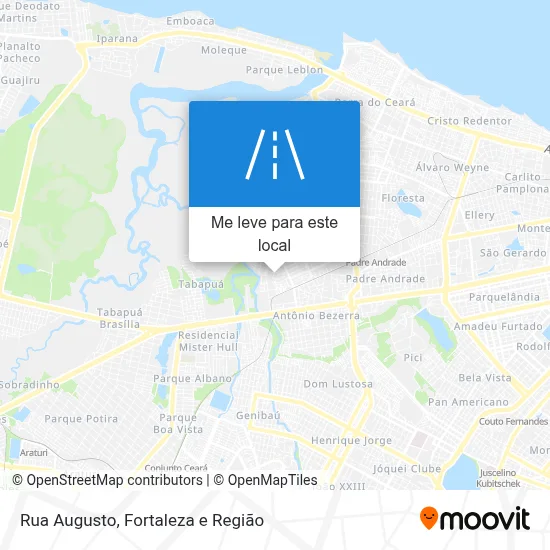 Rua Augusto mapa