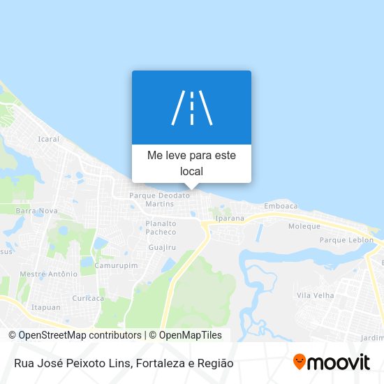 Rua José Peixoto Lins mapa