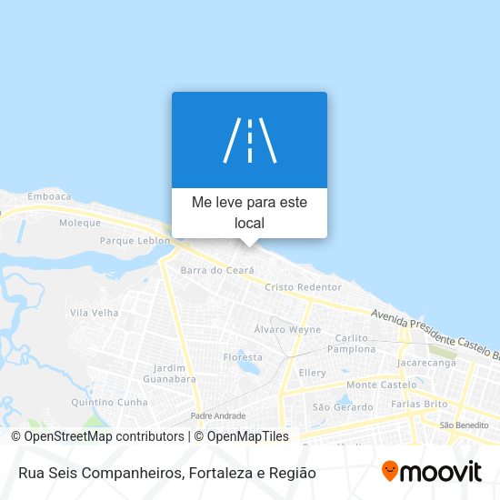 Rua Seis Companheiros mapa