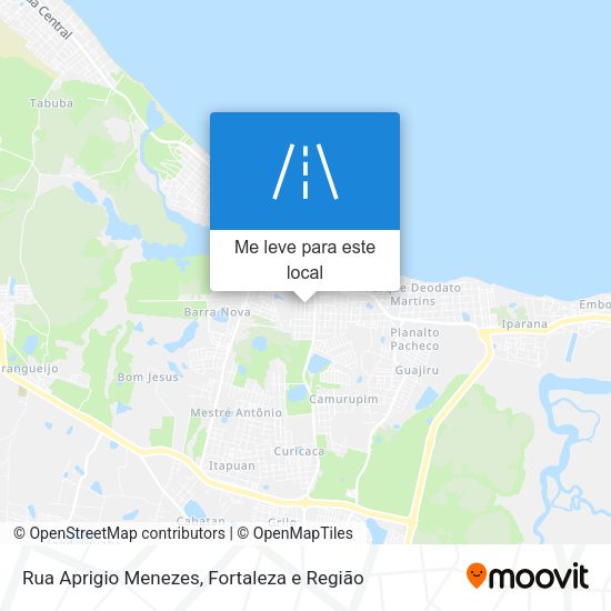 Rua Aprigio Menezes mapa