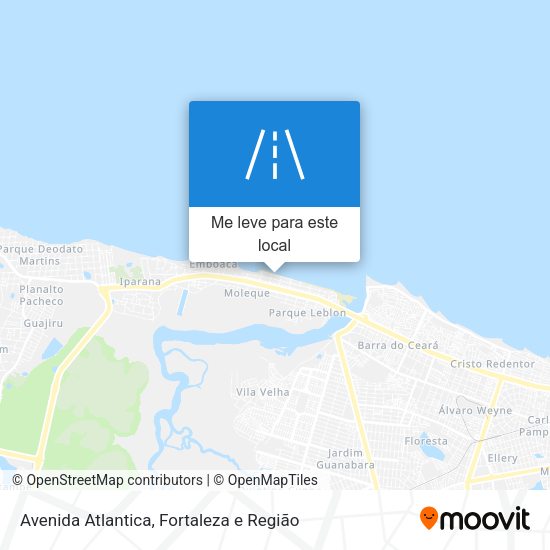 Avenida Atlantica mapa