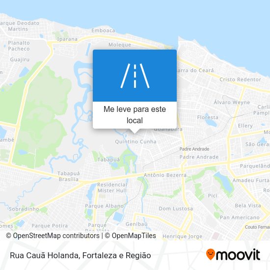 Rua Cauã Holanda mapa