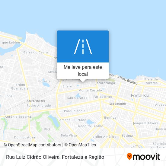 Rua Luiz Cidrão Oliveira mapa