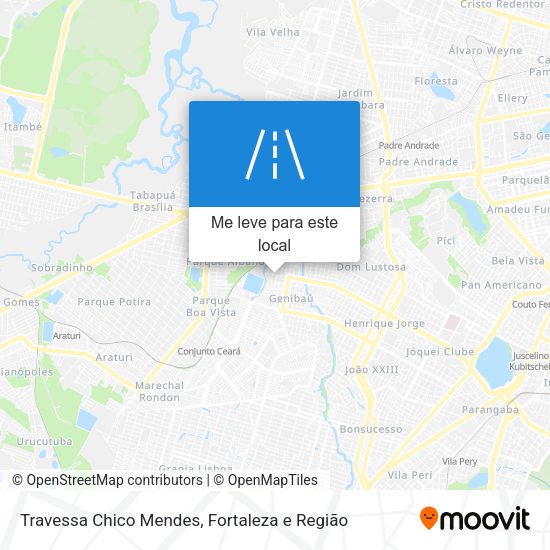Travessa Chico Mendes mapa