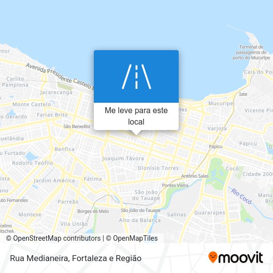 Rua Medianeira mapa