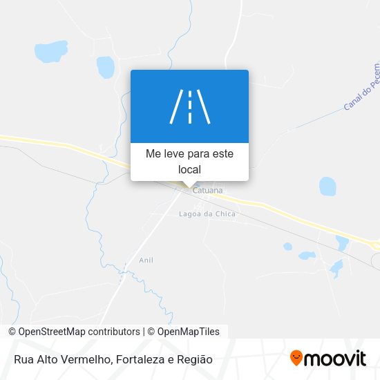 Rua Alto Vermelho mapa