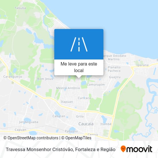 Travessa Monsenhor Cristóvão mapa