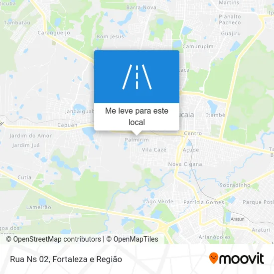 Rua Ns 02 mapa