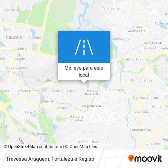 Travessa Araquem mapa