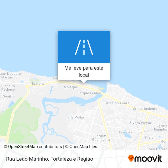 Rua Leão Marinho mapa