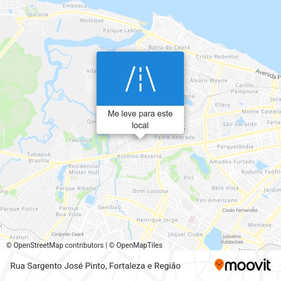 Rua Sargento José Pinto mapa