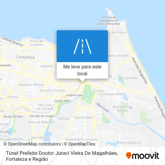 Túnel Prefeito Doutor Juraci Vieira De Magalhães mapa