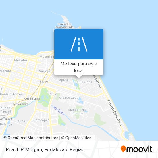 Rua J. P. Morgan mapa
