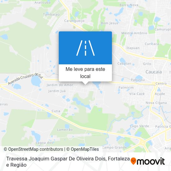 Travessa Joaquim Gaspar De Oliveira Dois mapa