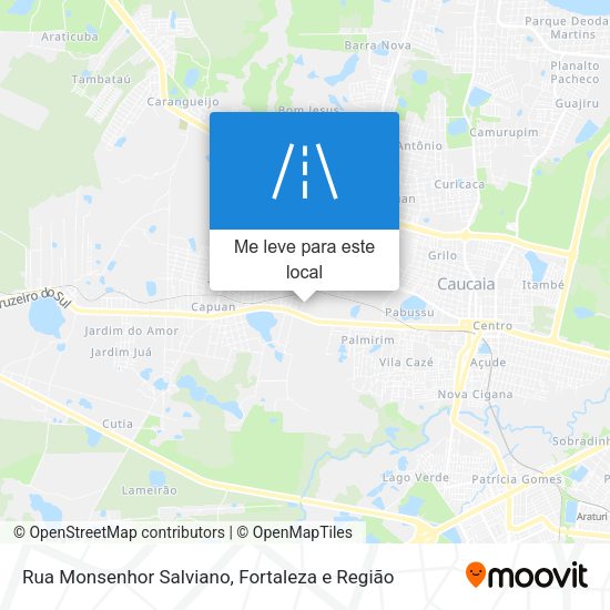Rua Monsenhor Salviano mapa