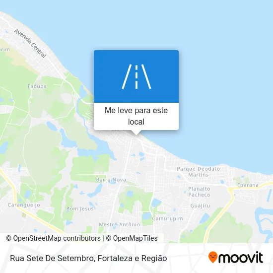 Rua Sete De Setembro mapa