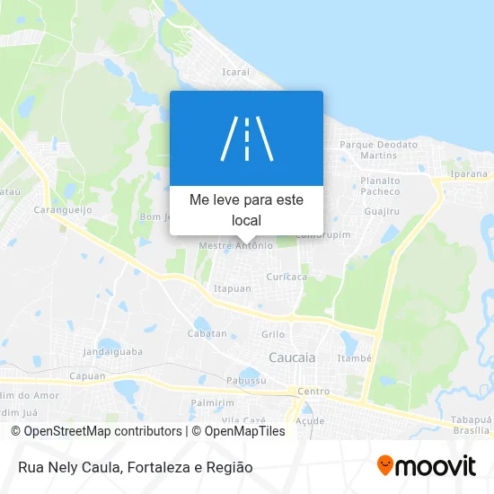 Rua Nely Caula mapa