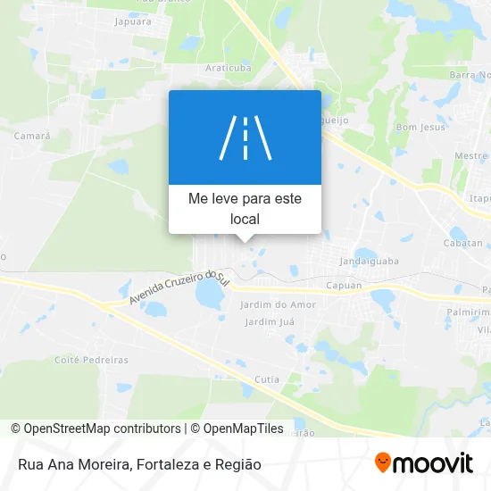Rua Ana Moreira mapa