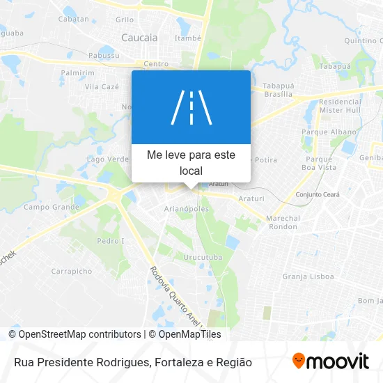 Rua Presidente Rodrigues mapa