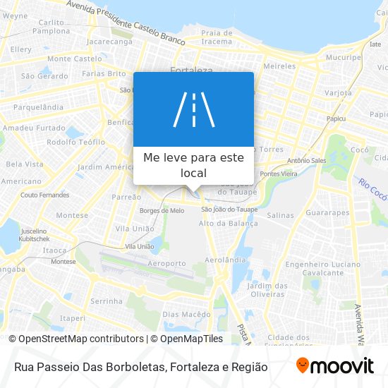 Rua Passeio Das Borboletas mapa