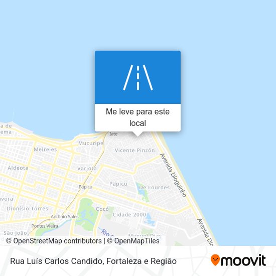 Rua Luís Carlos Candido mapa